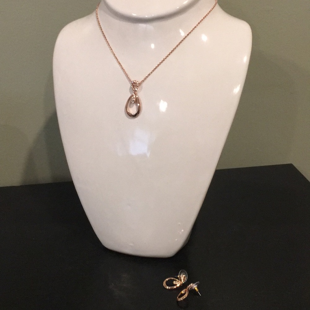 Necklace and matching earrings